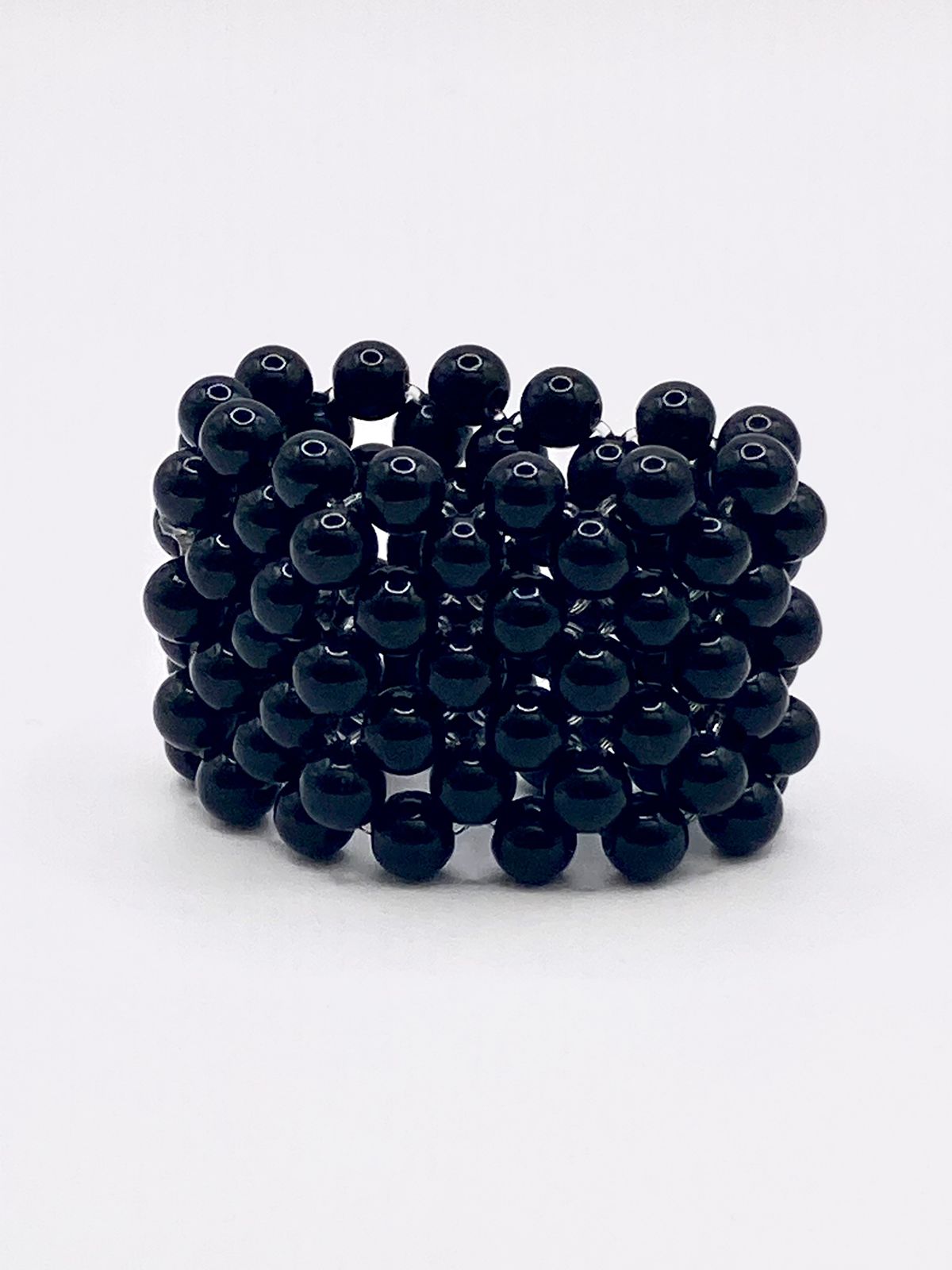 Anillo Tejido ónix