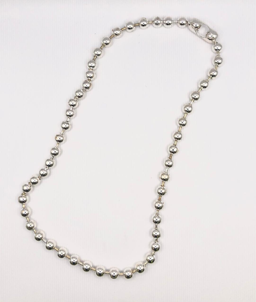 Cadena Bola Plateada