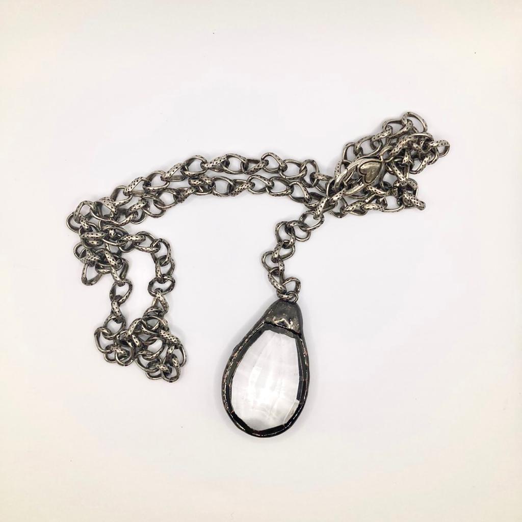 Cadena con Mega Dije de Cristal