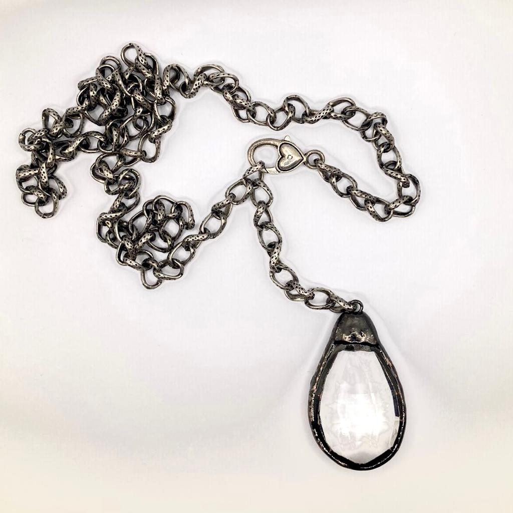 Cadena con Mega Dije de Cristal