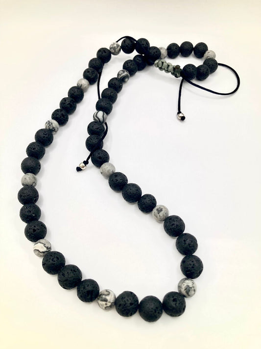 Collar Piedra Volcánica