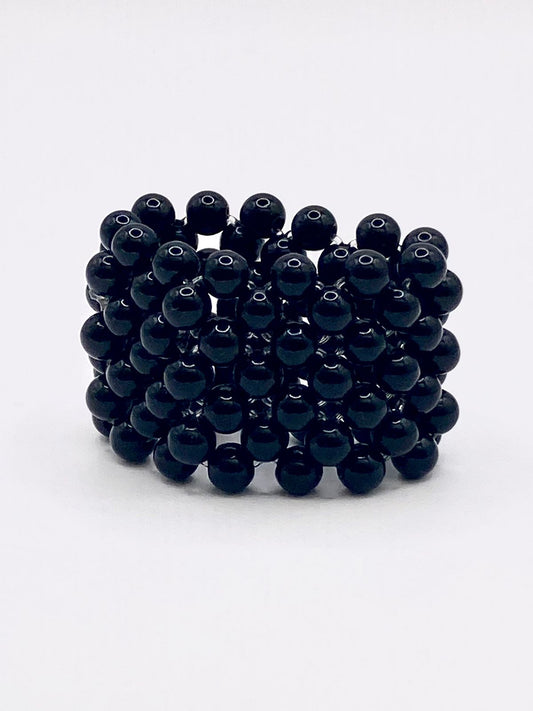 Anillo Tejido ónix