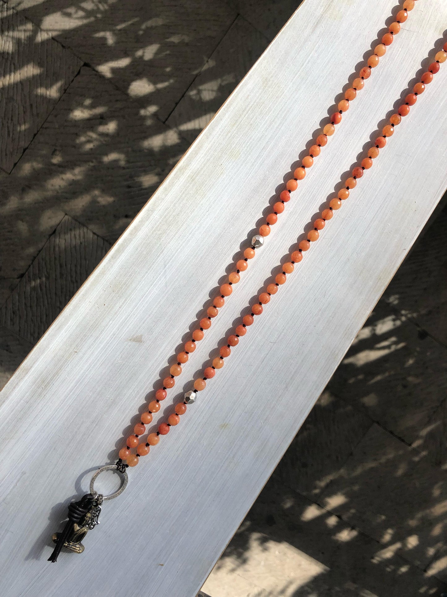 Collar Ágata naranja