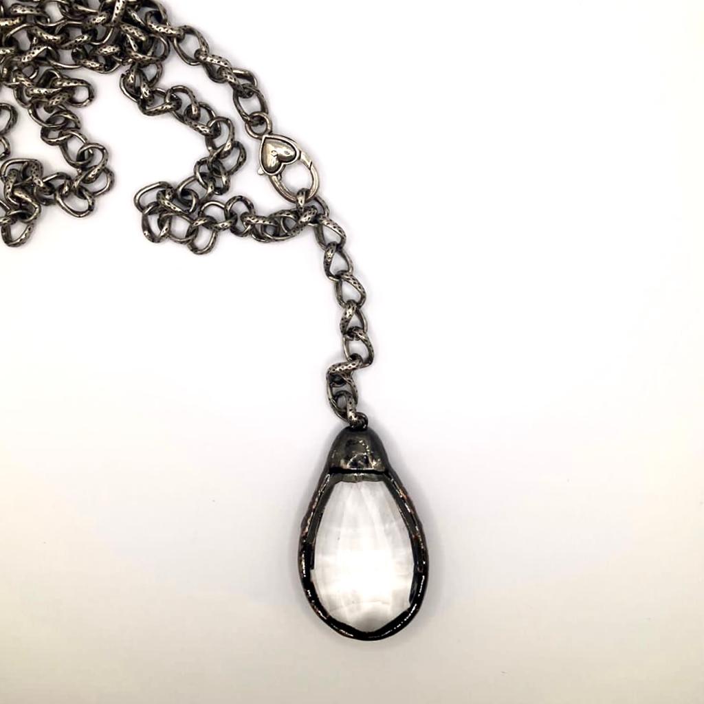 Cadena con Mega Dije de Cristal